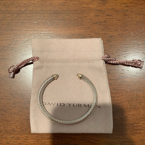 David Yurman Cable Classics Bracelet with 14K Gold - Picture 2 of 8